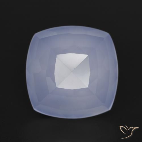 7.04ct Naturel Violet clair Calcédoine, Coussin, Translucide