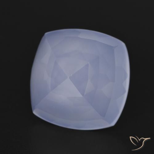 Calcédoine Violet clair naturelle Coussin, 7.04 ct, Translucide