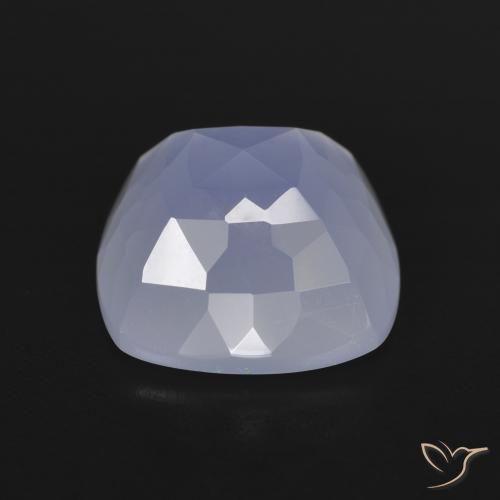Calcédoine Violet clair naturelle Coussin, 7.04 ct, Translucide