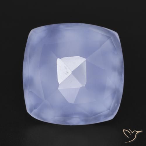 7.19ct Naturel Violet royal Calcédoine, Coussin, Translucide