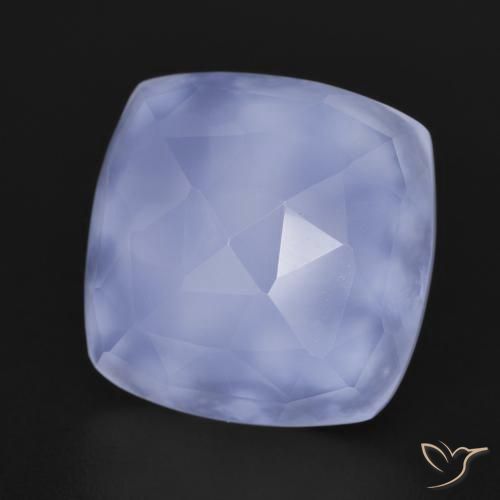 Calcédoine Violet royal naturelle Coussin, 7.19 ct, Translucide