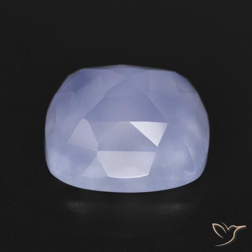 Calcédoine Violet royal naturelle Coussin, 7.19 ct, Translucide