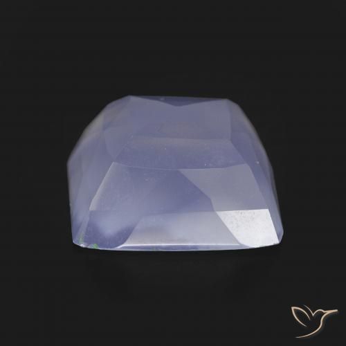 Calcédoine Violet royal naturelle Carré, 6.74 ct, Translucide