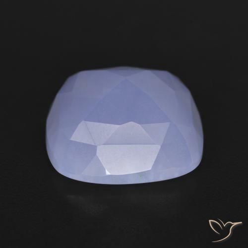 Calcédoine Violet royal naturelle Coussin, 6.67 ct, Translucide