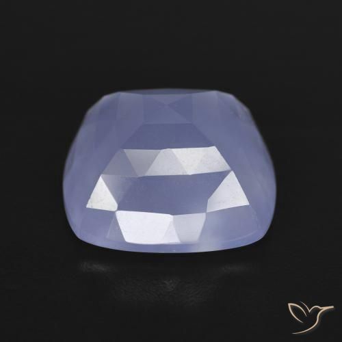 Calcédoine Violet bleuâtre naturelle Coussin, 6.84 ct, Translucide