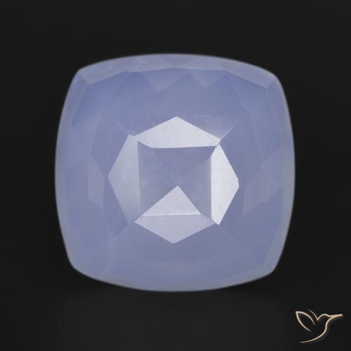 9.35ct Naturel Violet moyen Calcédoine, Coussin, Translucide