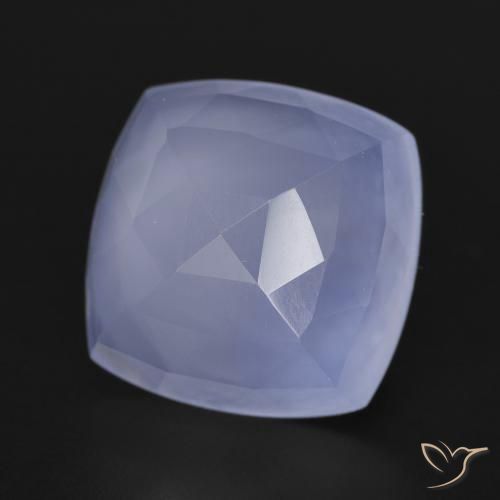 Calcédoine Violet bleuâtre naturelle Coussin, 6.64 ct, Translucide