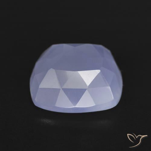 Calcédoine Violet bleuâtre naturelle Coussin, 6.64 ct, Translucide