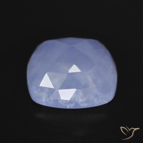 Calcédoine Bleu clair naturelle Coussin, 7.17 ct, Translucide