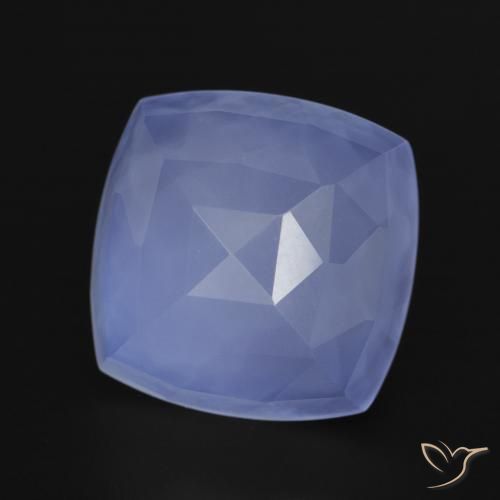 Calcédoine Bleu clair naturelle Coussin, 6.45 ct, Translucide