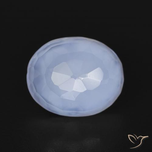 2.71ct Naturel Bleu violacé Calcédoine, ovale, Transparent