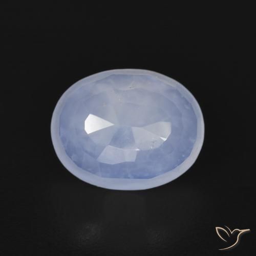 2.71ct Naturel Bleu violacé Calcédoine, ovale, Transparent