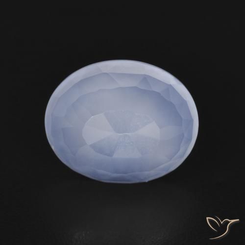 2.66ct Naturel Bleu violacé Calcédoine, ovale, Transparent