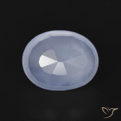 2.70ct Naturel Bleu violacé Calcédoine, ovale, Transparent