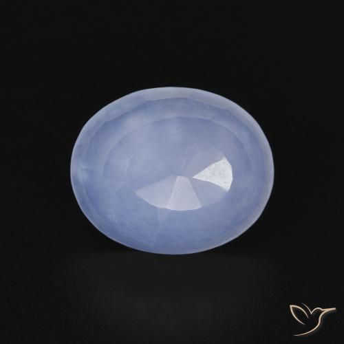 2.47ct Naturel Bleu violacé Calcédoine, ovale, Transparent