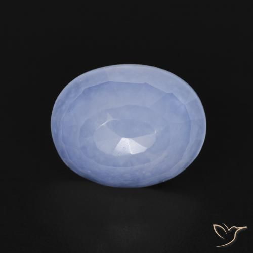 2.66ct Naturel Bleu violacé Calcédoine, ovale, Transparent