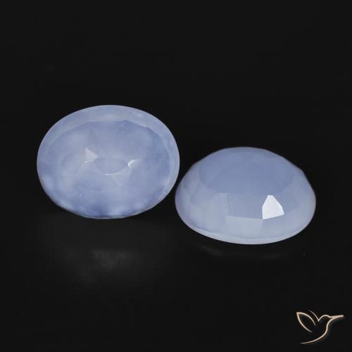 Shop natural 4.89ct Bleu clair Calcédoine gems, ovale, from Brésil at GemSelect. In stock, global shipping!