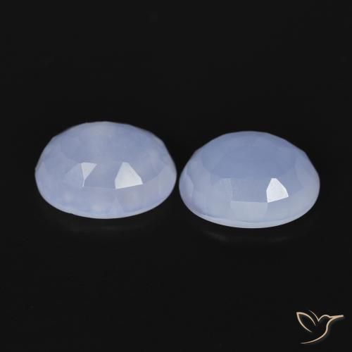 Shop natural 4.89ct Bleu clair Calcédoine gems, ovale, from Brésil at GemSelect. In stock, global shipping!