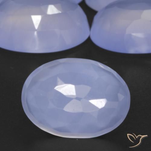 Shop natural 33.41ct Bleu violacé Calcédoine gems, ovale, from Brésil at GemSelect. In stock, global shipping!