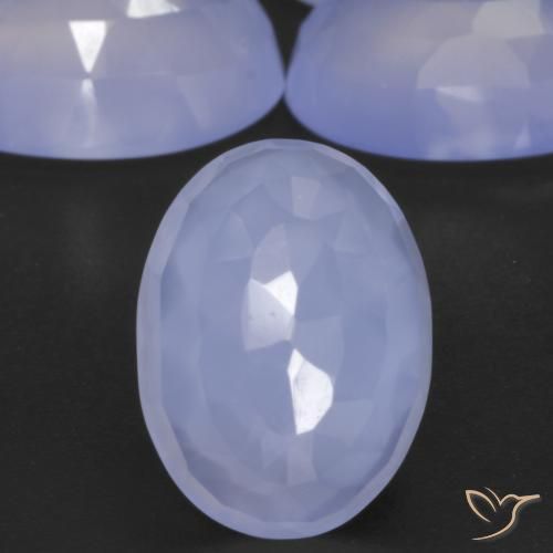 Shop natural 33.41ct Bleu violacé Calcédoine gems, ovale, from Brésil at GemSelect. In stock, global shipping!