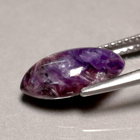 Charoïte violet naturelle marquise, 2,58 ct, opaque
