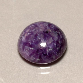 Charoïte Violet naturelle Coupe roude, 5.29 ct, Opaque