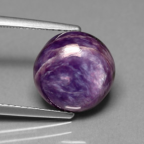 Charoïte Violet naturelle Coupe roude, 5.47 ct, Opaque