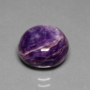 Charoïte Violet naturelle Coupe roude, 5.47 ct, Opaque