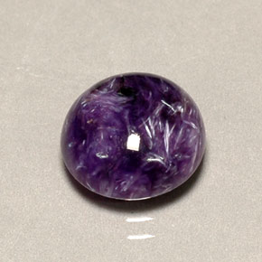 Charoïte Violet naturelle Coupe roude, 4.21 ct, Opaque