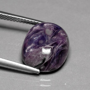 Charoïte Violet naturelle Coupe ovale, 7.30 ct, Opaque