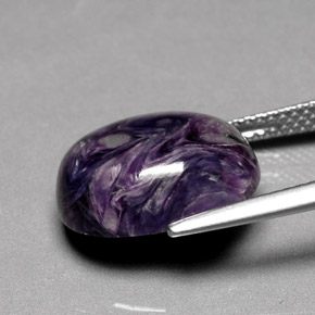 Charoïte Violet naturelle Coupe ovale, 7.30 ct, Opaque