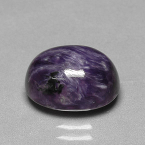 Charoïte violet naturelle coupe ovale, 4,98 ct, opaque