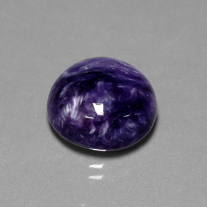 Charoïte Violet naturelle Coupe roude, 7.84 ct, Opaque