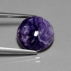 Charoïte Violet naturelle Coupe roude, 7.84 ct, Opaque