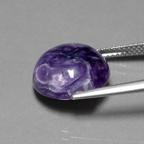 Charoïte Violet naturelle Coupe roude, 7.84 ct, Opaque