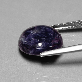 Charoïte Violet naturelle Coupe roude, 4.70 ct, Opaque