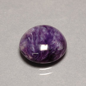 Charoïte Violet naturelle Coupe roude, 5.41 ct, Opaque