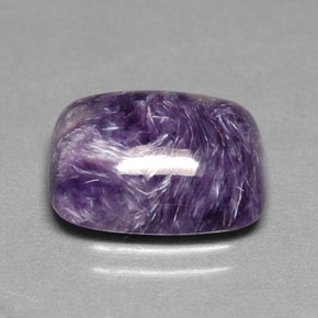 Charoïte violet naturelle coupe coussin, 6,49 ct, opaque