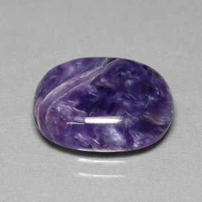Charoïte Violet naturelle Coupe ovale, 5.33 ct, Opaque