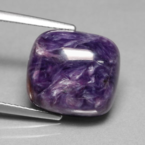 Charoïte Violet naturelle Coupe coussin, 8.03 ct, Opaque