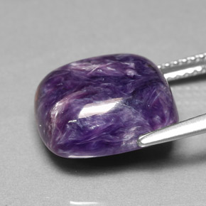 Charoïte Violet naturelle Coupe coussin, 8.03 ct, Opaque