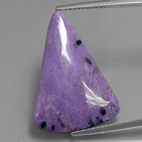 Charoïte violet naturelle forme fantaisie, 7,32 ct, opaque