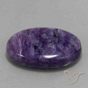 Charoïte Violet foncé naturelle Coupe ovale, 31.70 ct, Opaque