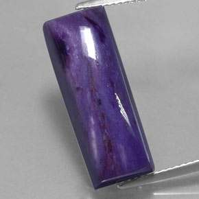 Charoïte Violet naturelle Baquette, 16.59 ct, Opaque