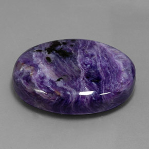 Charoïte Violet naturelle Coupe ovale, 54.26 ct, Opaque