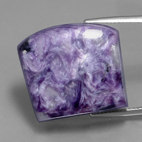 Charoïte violet naturelle forme fantaisie, 37,65 ct, opaque