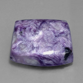 Charoïte violet naturelle forme fantaisie, 37,65 ct, opaque