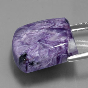 Charoïte violet naturelle forme fantaisie, 37,65 ct, opaque