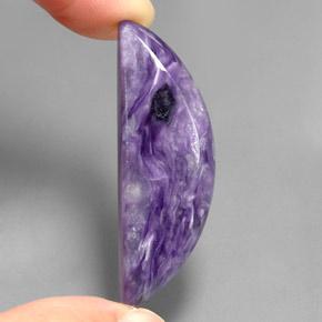 Charoïte violet naturelle forme fantaisie, 27,88 ct, opaque