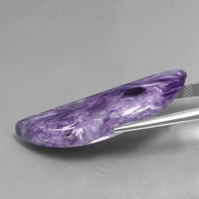 Charoïte violet naturelle forme fantaisie, 27,88 ct, opaque